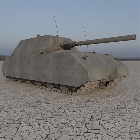 3d Maus German Tank Model