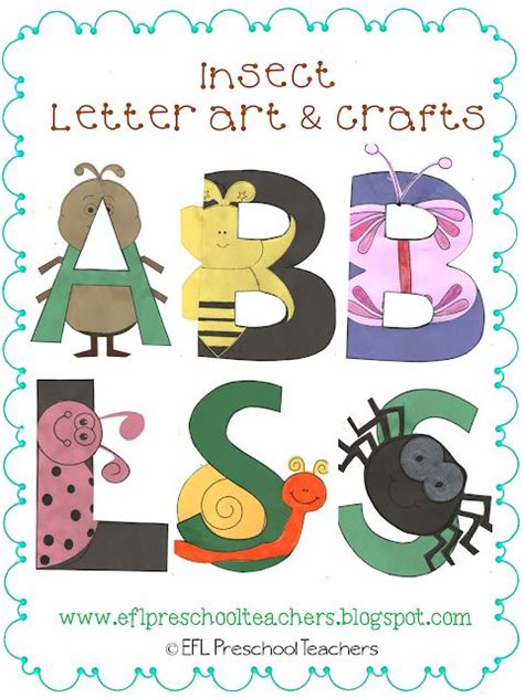 Esl Insects Letter Arts And Crafts Special Education Behavior