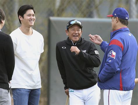 Shohei Ohtani Visits Former Fighters Teammates At Spring Camp The