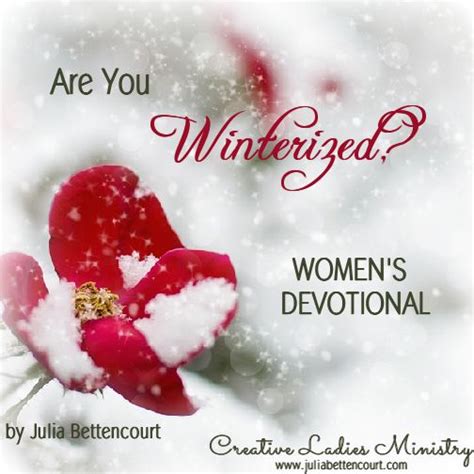 Are You Winterized Devotional Christmas Devotional Women Devotional