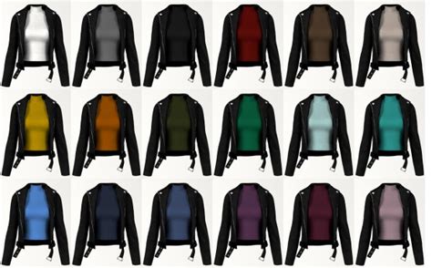 Lazyeyelids Leather Jacket • Sims 4 Downloads