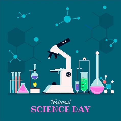 Premium Vector Flat National Science Day Illustration