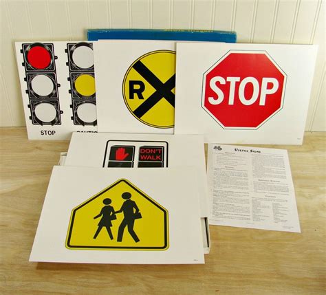 Road Sign Flash Cards Printable