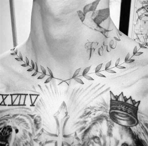 Jb Tattoo Collar Tattoo Justin Bieber Tattoos Wreath Tattoo