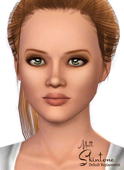 Mod The Sims Matt Default Replacement Skintone Face Overlay UPDATED