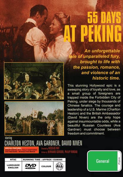 55 Days At Peking 1963 Dvd Charlton Heston Ava Gardner David Niven