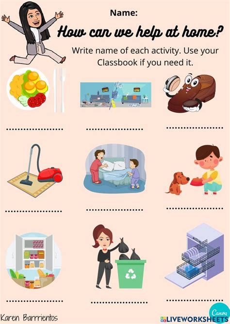 Chores To Do At Home Worksheet Chores Worksheets For Kids Worksheets