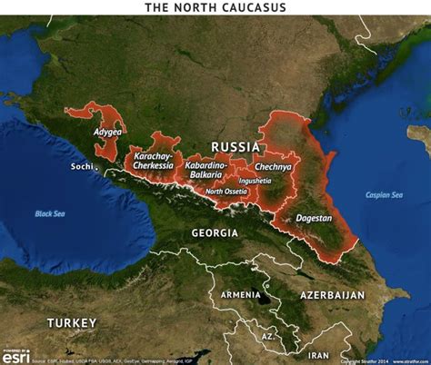 Caucasus World Map