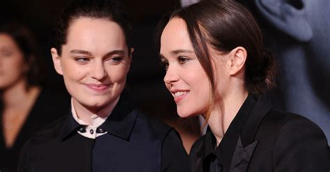 Actress ellen page (l) and dancer emma portner one picture displayed matching wedding bands on page and portner's hands, while a second photo captured the two sharing a kiss. Ellen Page And Girlfriend Emma Portner Are Married | HuffPost