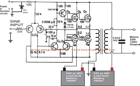 You can build it 5 ways, like it's shown in the table (from 20 w to 80 w rms). 1KVA (1000 watts) Pure Sine Wave Inverter Circuit | Circuito eletrônico, Esquemas eletrônicos ...