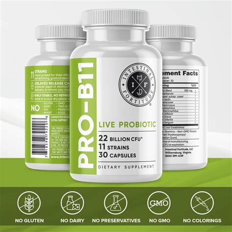 Buy Intestinal Fortitude Pro B11 Probiotics For Men And Women 22