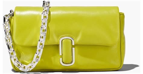 Marc Jacobs The J Marc Mini Pillow Bag In Yellow Lyst