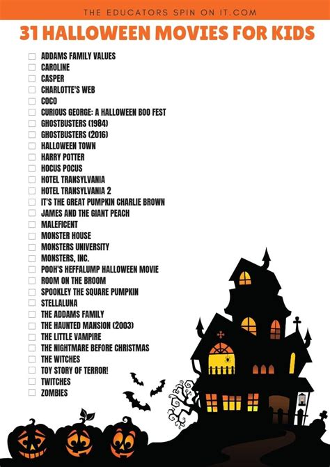 Whether you're thinking of getting nostalgic with some of these old favorites or you're looking for something new, but not so scary to watch, disney. 31 Days of the Best Halloween Movies for Kids | Halloween ...