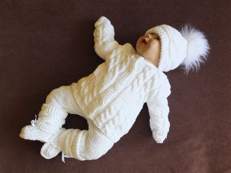 Https://techalive.net/outfit/white Knit Baby Outfit
