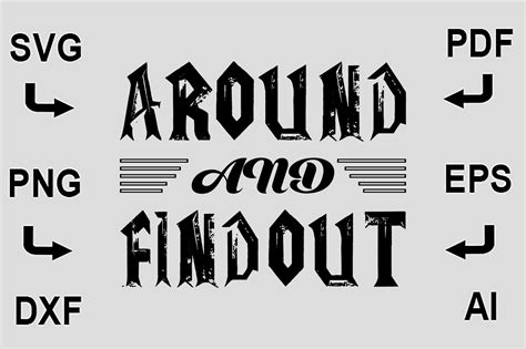 Around and Find out SVG FILE Graphic by CreativeDesignShop · Creative
