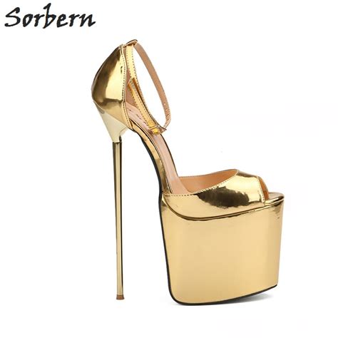 Sorbern Unisex Sandals Size 40 50 Platforms Women Shoes Ankle Straps