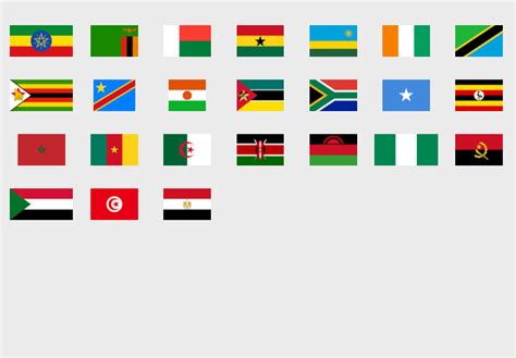 Africa Flags Map Quiz Game