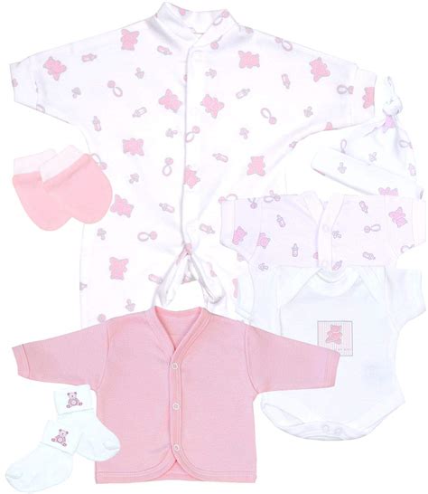 Babyprem 7 Piece Premature Baby Clothes Starter Pack 15 75lb Pink
