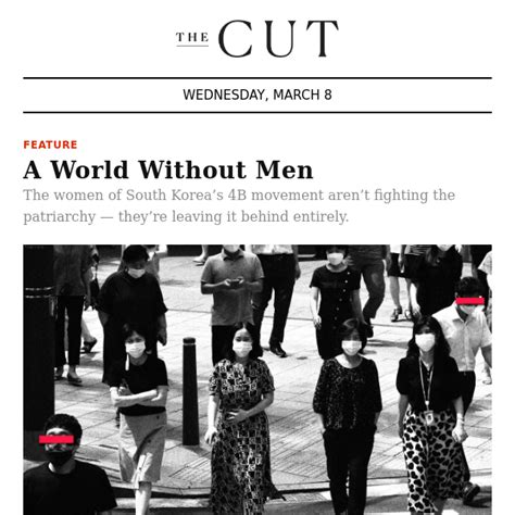 A World Without Men New York Magazine