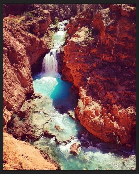 Hidden Falls Havasupai Indian Reservation Arizona Havasupai Falls