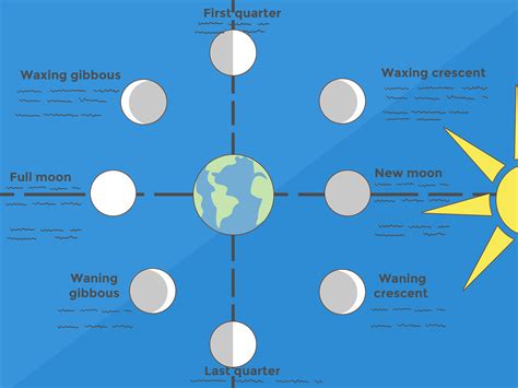 How To Make A Moon Phases Chart 13 Steps With Pictures