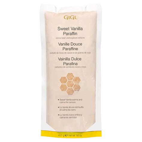 gigi sweet vanilla paraffin wax paraffin bath wax with spa quality finish with