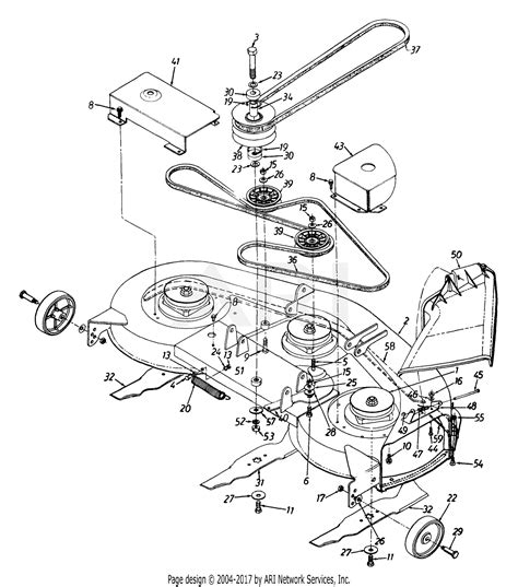 Mtd 135t696h190 Lawn Tractor Lt 165 1995 Parts Diagram For 46 Inch