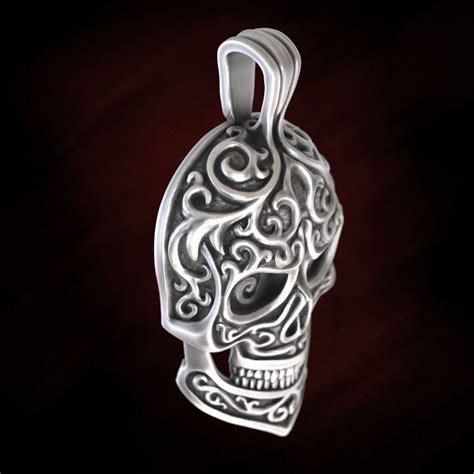 Carved Skull Pendant 3d Model 3d Printable Cgtrader