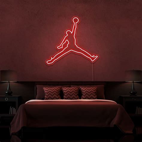 Jordan Jumpman Neon Sign Light It Up Neon In 2023 Neon Light Signs