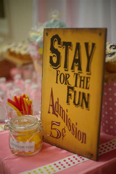 Stay For The Fun Carnival Signs Carnival Themes Vintage Circus Party