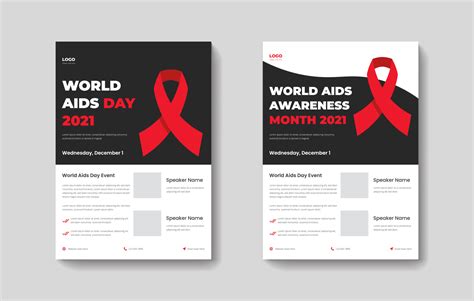World Aids Day Flyer Design Template Aids Awareness Poster Leaflet Design Template Flyer In A