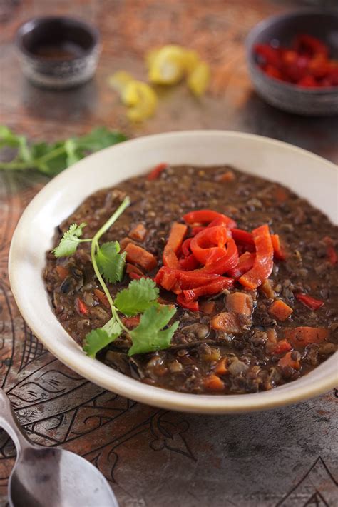 Black Lentil Wild Rice And Roasted Bell Pepper Soup Recipe Spice