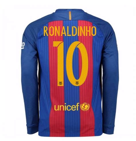In welcher häufigkeit wird die ronaldinho trikot barcelona voraussichtlich angewendet? Kaufe Trikot Barcelona mit langen Armel home 2016/17 ...