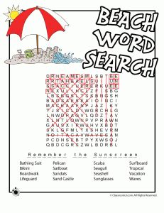 Summer word search offers the best in online, tablet, desktop, and phone gameplay regardless if you are at home. Summer Word Searches and Summer Word Puzzles - Woo! Jr. Kids Activities