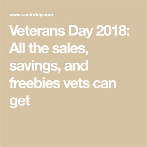 Veterans Day 2018 All The Sales Savings And Freebies Vets Can Get