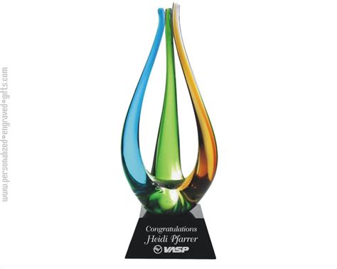 Personalized Engraved Art Glass Awards And Ts