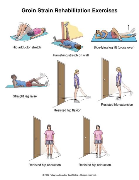 Exercises 1 Hip Adductor Stretch 2 Hamstring Stretch On Wall 3 Side Lying Leg Lift Cross