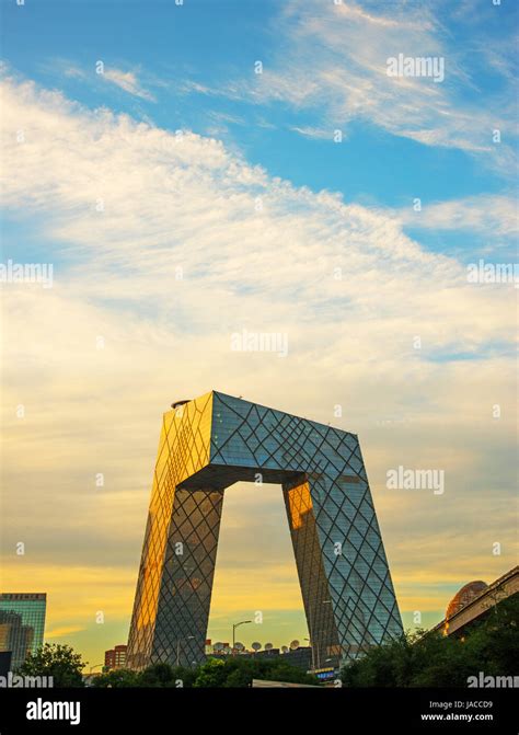 Cctv Headquarters Building In Beijingchina Stock Photo Alamy