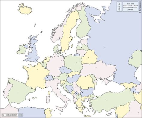 Europe Carte Géographique Gratuite Carte Géographique Muette Gratuite