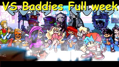 Friday Night Funkin Vs Baddies Full Week Fnf Modhard Youtube