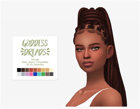 Download After Adding Maxis Match Colors And Textures Sims 4 Dreads