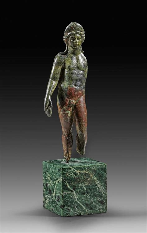 Sold Price A Bronze Figurine Of Naked Apollon December Am Cet