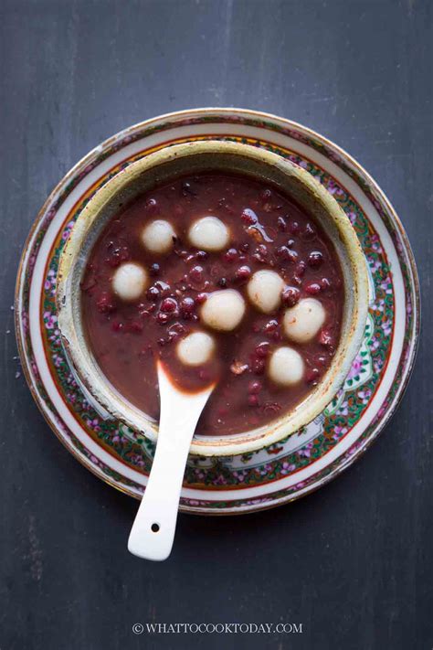 Sweet Red Bean Soup Tang Yuan Hong Dou Tang