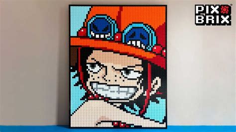One Piece Portgas D Ace Pixel Art Pix Brix Instructions Youtube