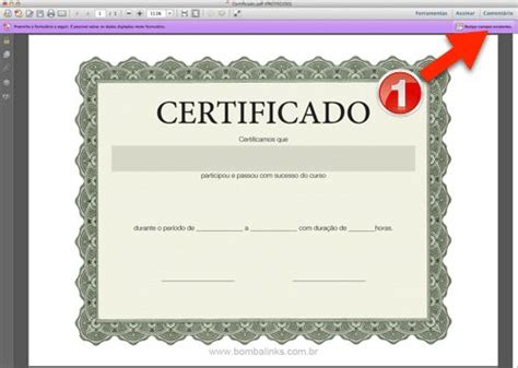 Modelo De Certificado De Curso Para Editar E Imprimir Grátis