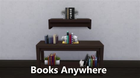 Clutter Anywhere Part Two Books At Mod The Sims 4 Sims 4 Updates