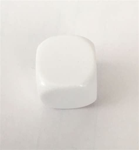A dimension of eternal whiteness. 14mm Blank White Die - Blank Dice - Dice & Games - Tarquin Group