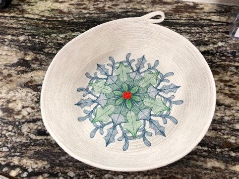 Embroidered Rope Bowl