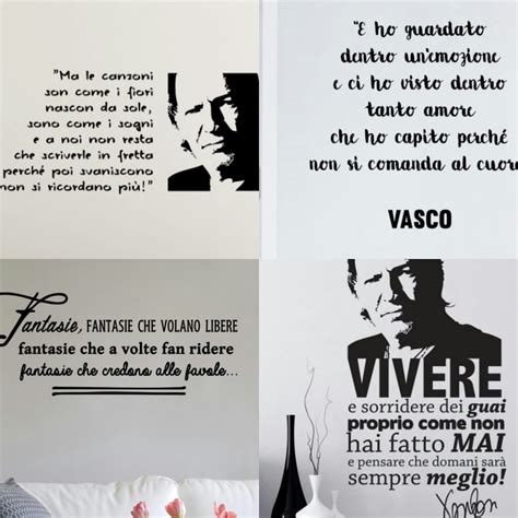 Vasco, Live Kom 15: Sticker da parete con le frasi più ...