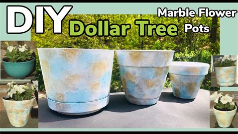 Dollar Tree Diy Marble Flower Pots 2019 Youtube